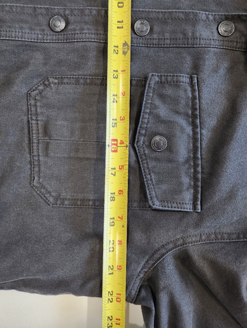 Ridgecut Toughwear Men's Medium Charcoal Gray Canvas Shirt Jacket Flannel Lined - Picture 12 of 13